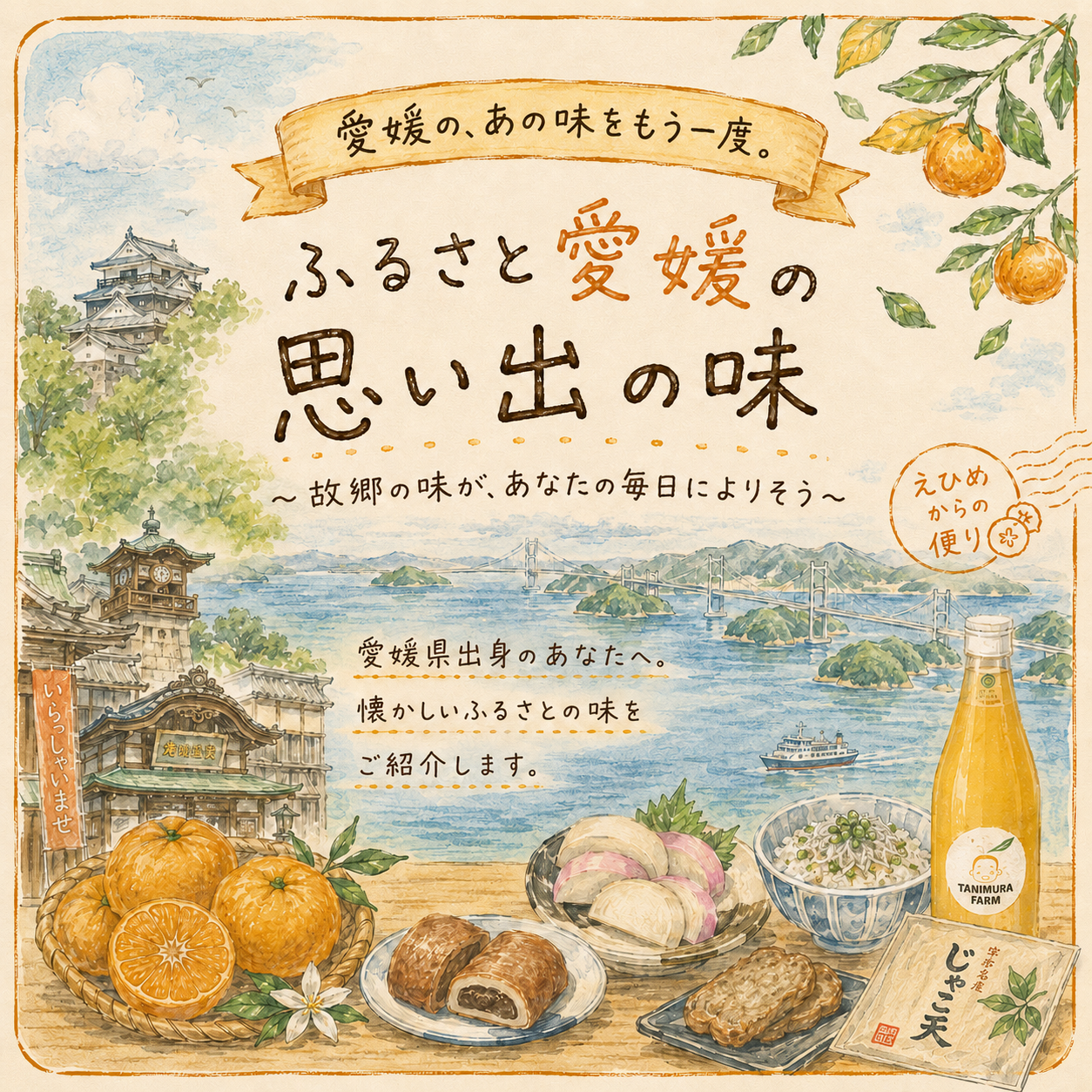 ふるさと愛媛の、思い出の味