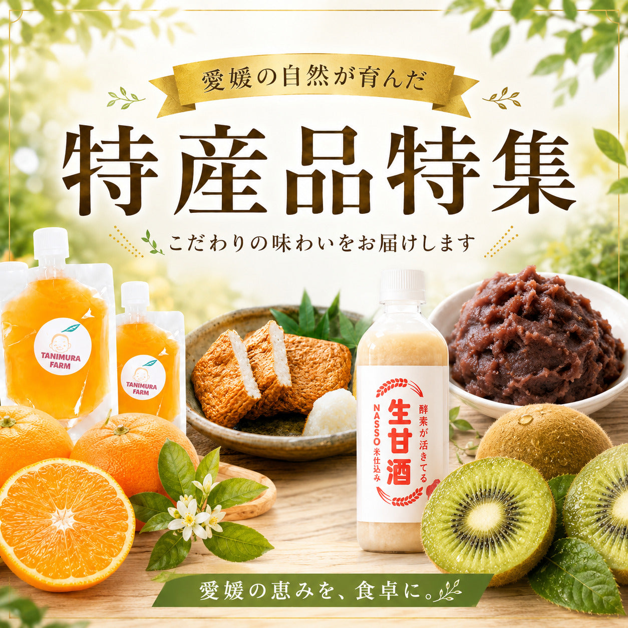 愛媛の自然が育んだ特産品